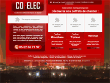 Tablet Screenshot of cofelec.com
